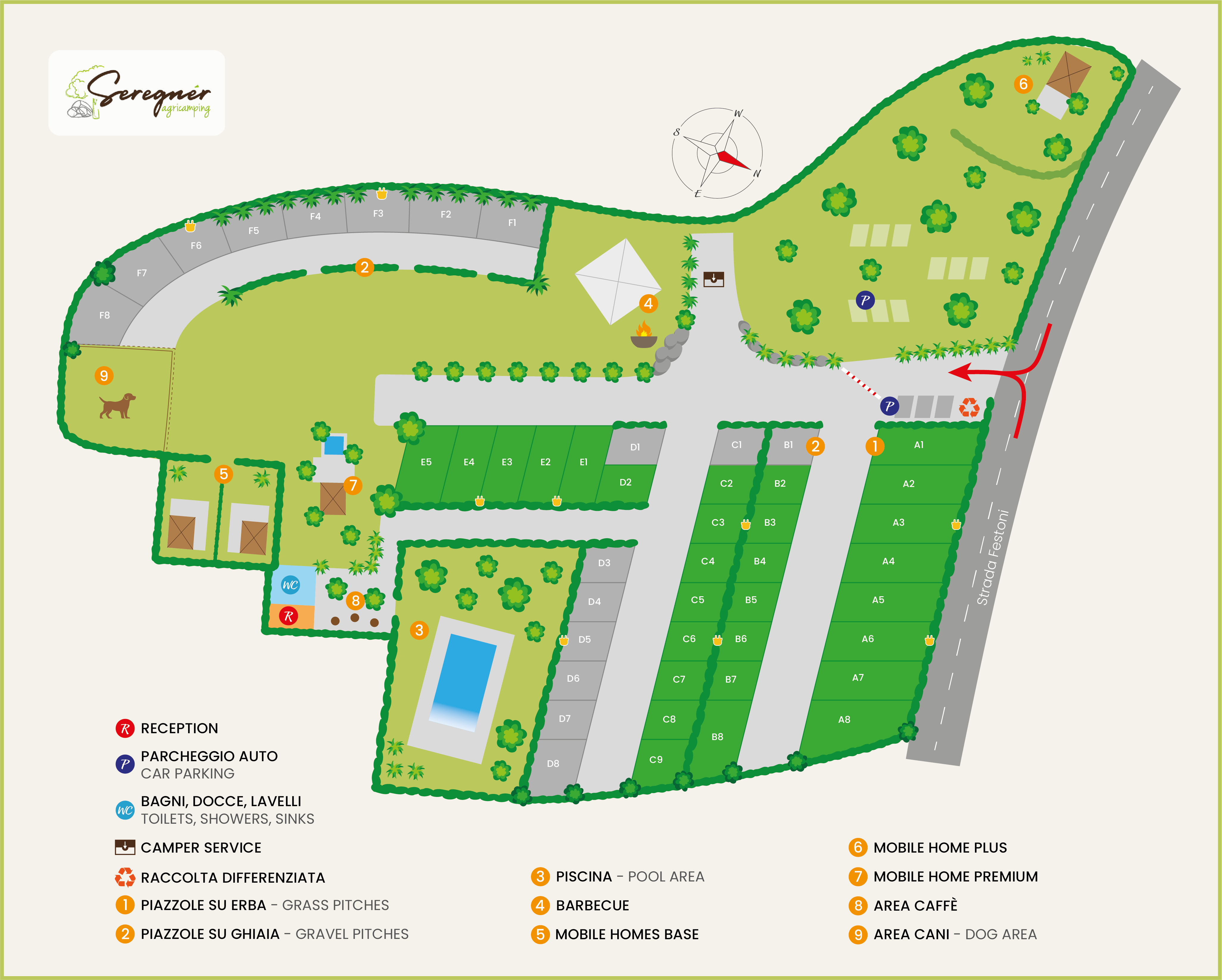 mappa campeggio lago di garda